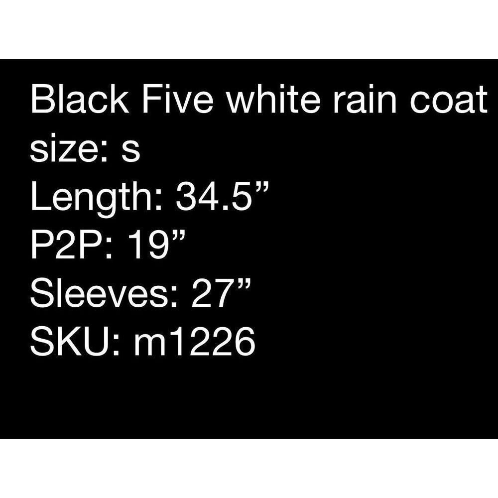 Black Rivet white rain coat - Picture 9 of 9